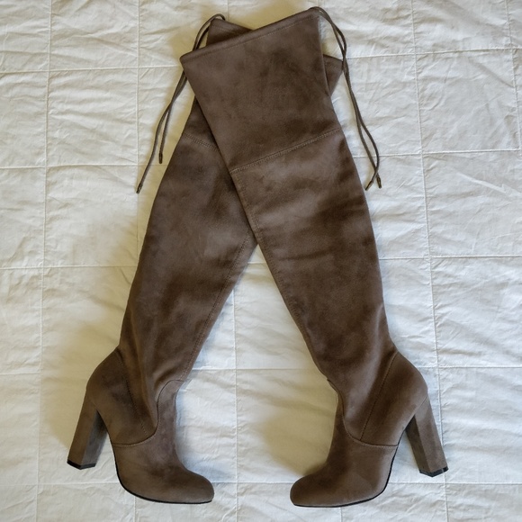 A New Day Taupe Penelope Over The Knee 